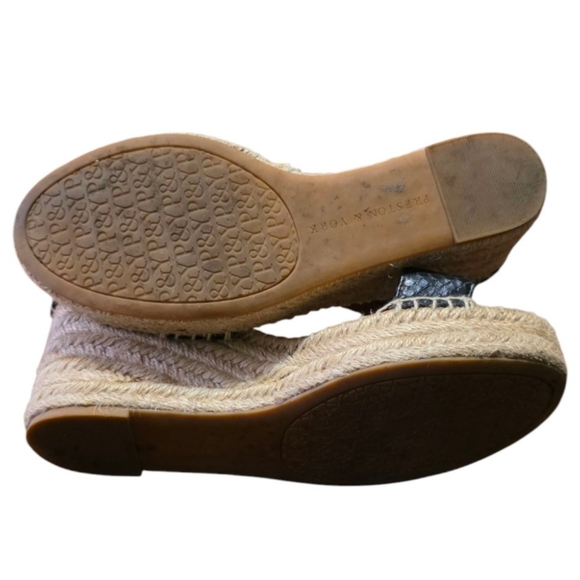 Preston & York Espadrille Sandals Black Size 6.5 - Picture 5 of 11